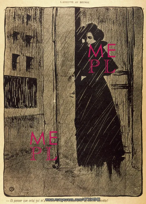 : Prostitute on the street in the rain : Prostitute on the street in the rain