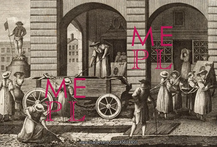 : Prostitutes Punished by dragging the Scavenger's Cart : Prostitutes Punished by dragging the Scavenger's Cart
