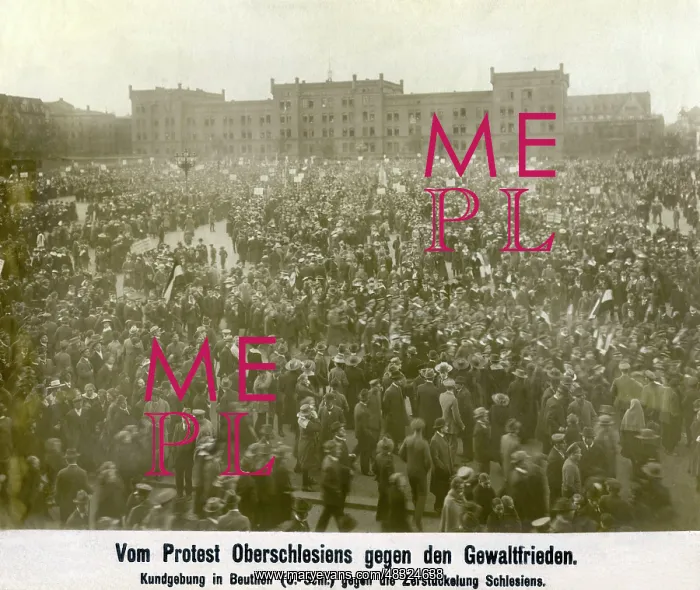  : Protest in Beuthen against the division of