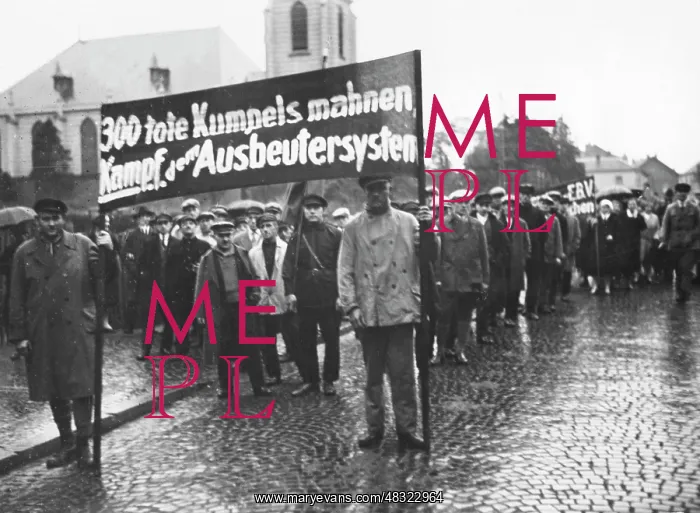 : Protest in the context of the mining accident in Alsdorf : Protest in the context of the mining accident in Alsdorf