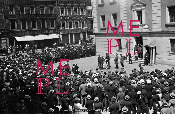 : Protest of the German population after the Polish uprising i : Protest of the German population after the Polish uprising i