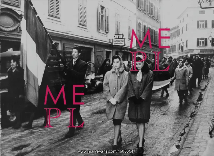 : Protest march by Italians in Bressanone for the : Protest march by Italians in Bressanone for the