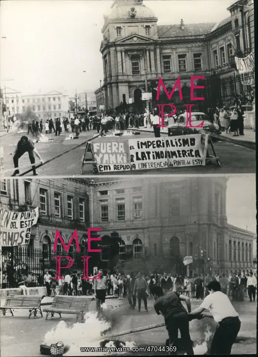 : Protest against North America, Montevideo, Uruguay : Protest against North America, Montevideo, Uruguay