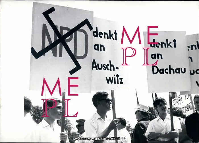 : Protest against NPD meeting in Karlsruhe, Germany : Protest against NPD meeting in Karlsruhe, Germany
