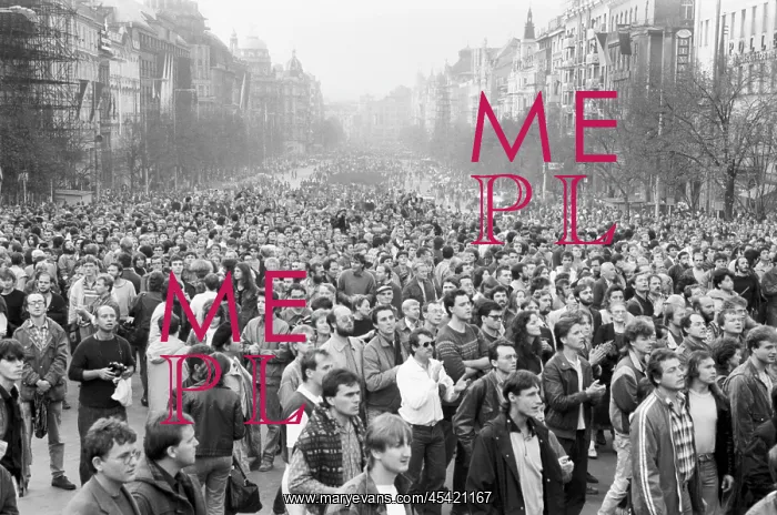 : Protest - protester - demonstration - Wenceslas Square : Protest - protester - demonstration - Wenceslas Square