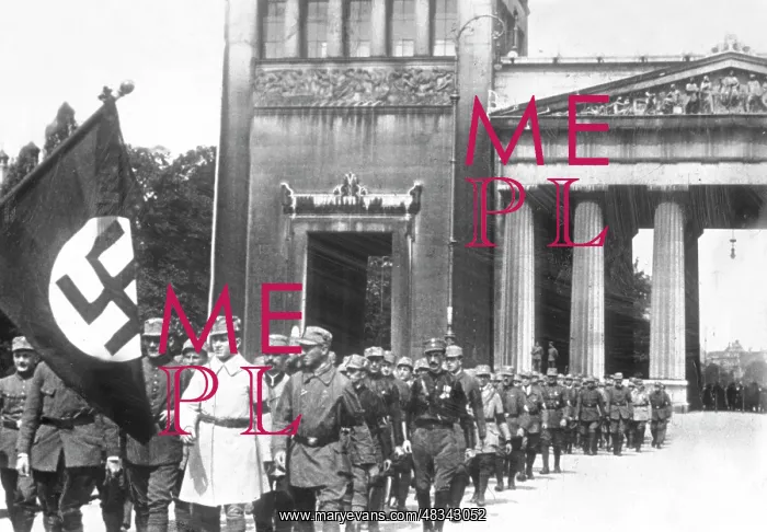 : Protest rally of the NSDAP in Munich, 1923 : Protest rally of the NSDAP in Munich, 1923