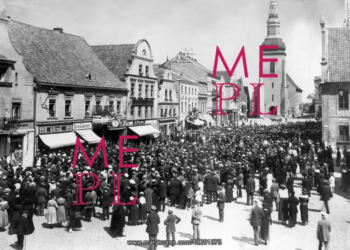 : Protest rally against the separation of East Prussia from th : Protest rally against the separation of East Prussia from th