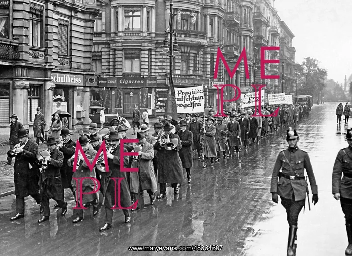 : Protest of the Sudeten Germans in Berlin, 1930 : Protest of the Sudeten Germans in Berlin, 1930