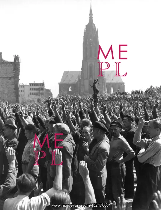 : Protest of workers in Frankfurt 1950 : Protest of workers in Frankfurt 1950