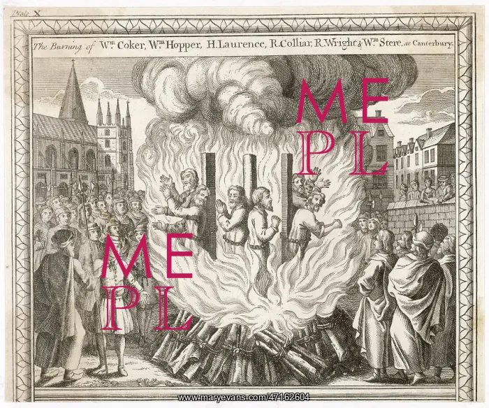 : Protestant martyrs burned at Canterbury : Protestant martyrs burned at Canterbury