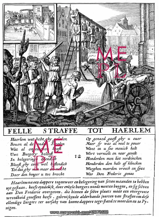 : Protestants in the Netherlands being executed : Protestants in the Netherlands being executed