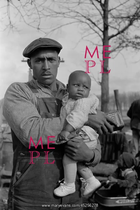 : Protesting African American sharecropper and child : Protesting African American sharecropper and child