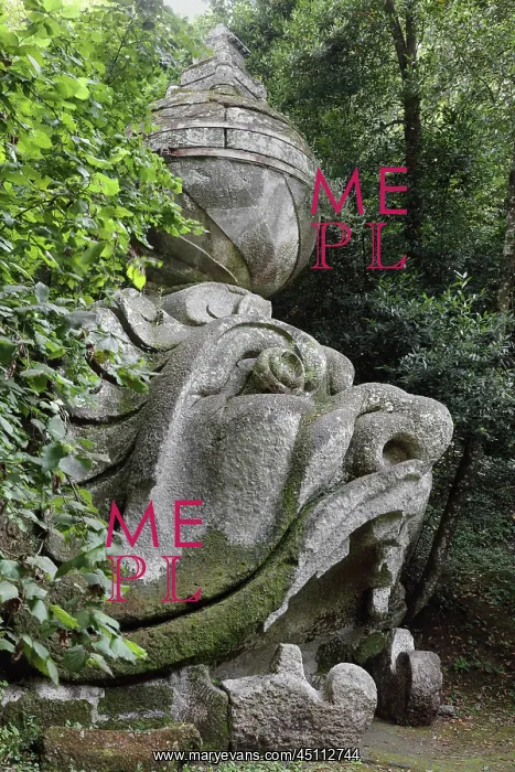 : Proteus Glaucus, Garden of Bomarzo, Bomarzo, Lazio, Italy : Proteus Glaucus, Garden of Bomarzo, Bomarzo, Lazio, Italy