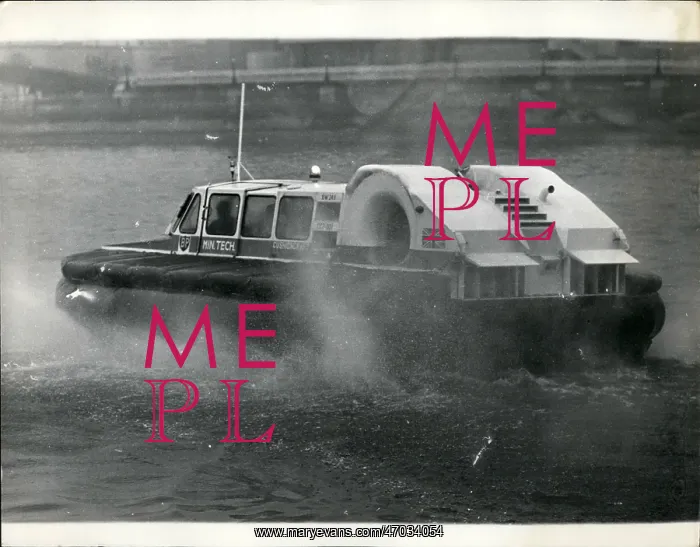  : Prototype small hovercraft demonstrated on Thames, London