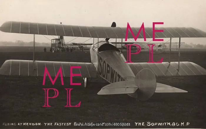 : The prototype Sopwith Tabloid at Brooklands : The prototype Sopwith Tabloid at Brooklands