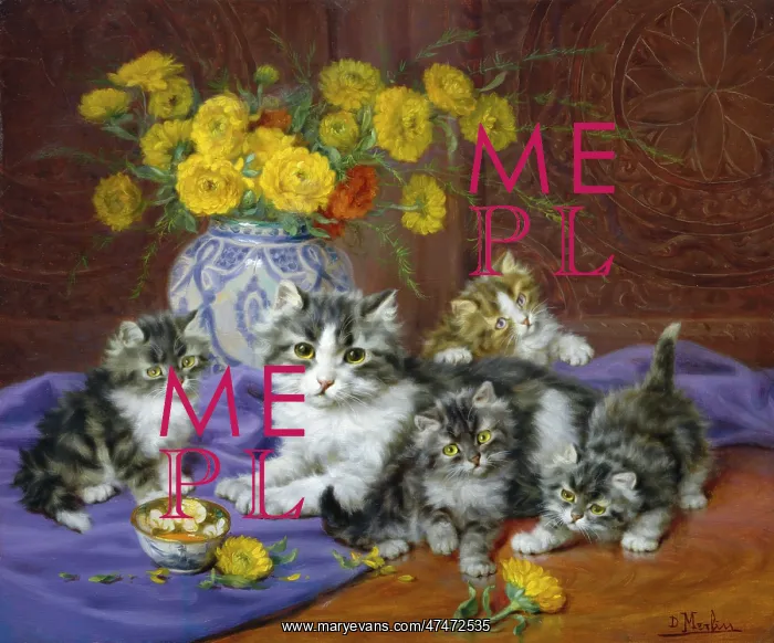 : A Proud Mother – cat and kittens : A Proud Mother – cat and kittens