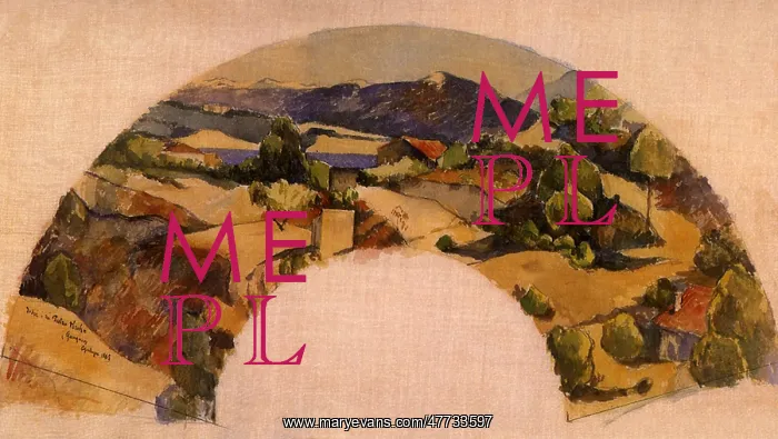 : Provencal Landscape after Cezanne, by Gauguin : Provencal Landscape after Cezanne, by Gauguin