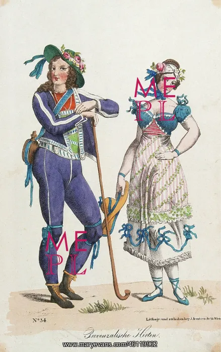 : Provencal shepherd 1822 / 25. From the : Provencal shepherd 1822 / 25. From the
