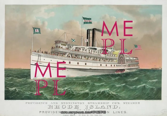 : Providence and Stonington Steamship Co's. steamer Rhode Isla : Providence and Stonington Steamship Co's. steamer Rhode Isla