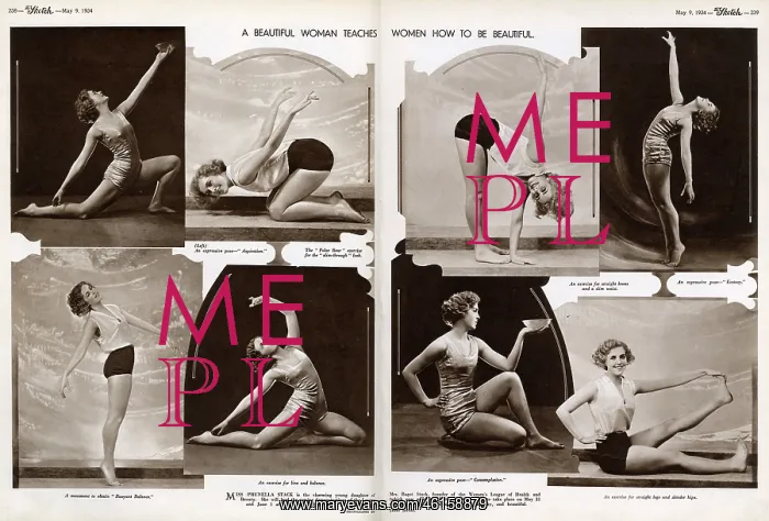 : Prunella Stack demonstrating exercises : Prunella Stack demonstrating exercises