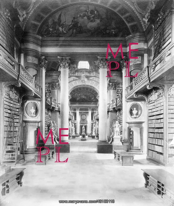 : The Prunksaal (Splendor Hall) of the Austrian National Libra : The Prunksaal (Splendor Hall) of the Austrian National Libra