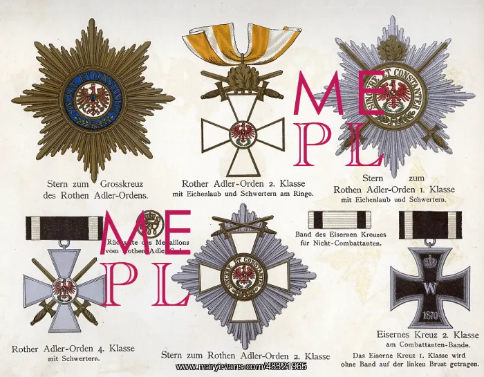: Prussian orders, 1900 : Prussian orders, 1900