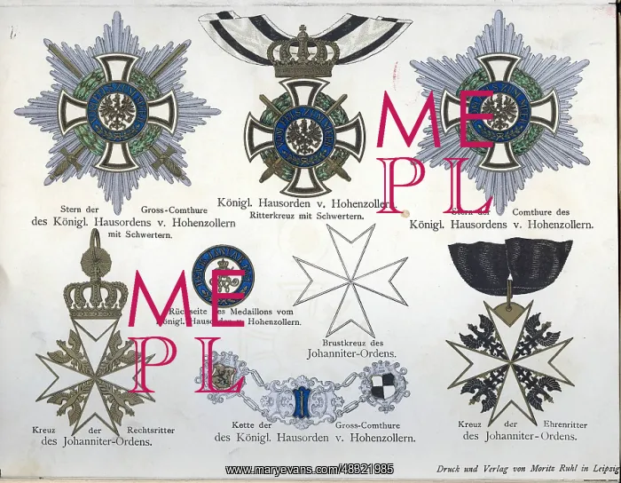 : Prussian orders, 1900 : Prussian orders, 1900