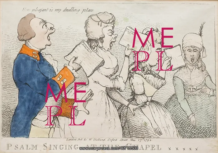 : Psalm Singing at the Chapel Royal, 1792 : Psalm Singing at the Chapel Royal, 1792