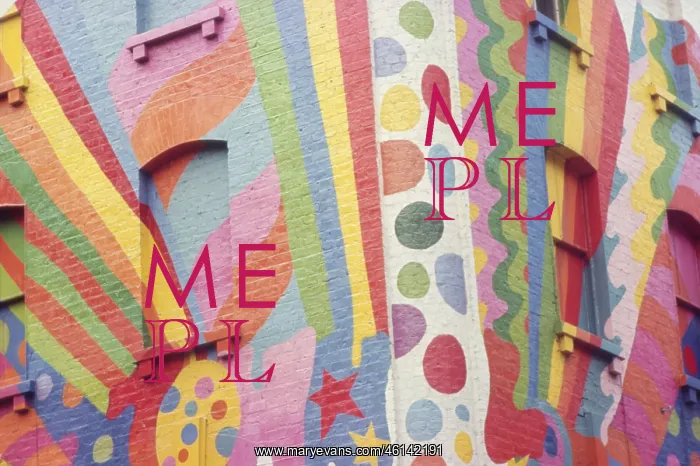 : Psychedelic corner on a London street : Psychedelic corner on a London street