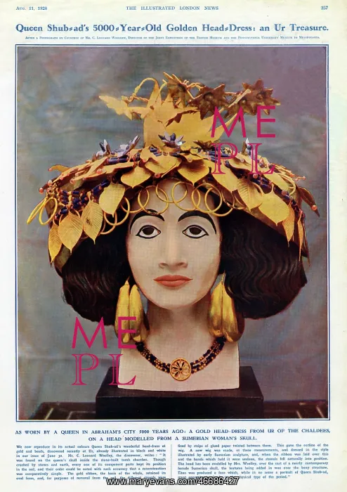 : Puabi's Diadem and Headdress : Puabi's Diadem and Headdress