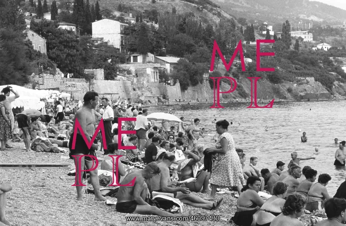: A public beach at Yalta, Ukraine : A public beach at Yalta, Ukraine