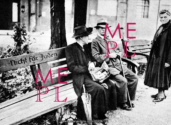 : Public Bench in Berlin; Second World War, 1945 : Public Bench in Berlin; Second World War, 1945