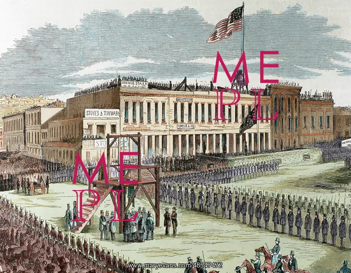 : Public execution of murderers Joseph Hetherington and Philan : Public execution of murderers Joseph Hetherington and Philan