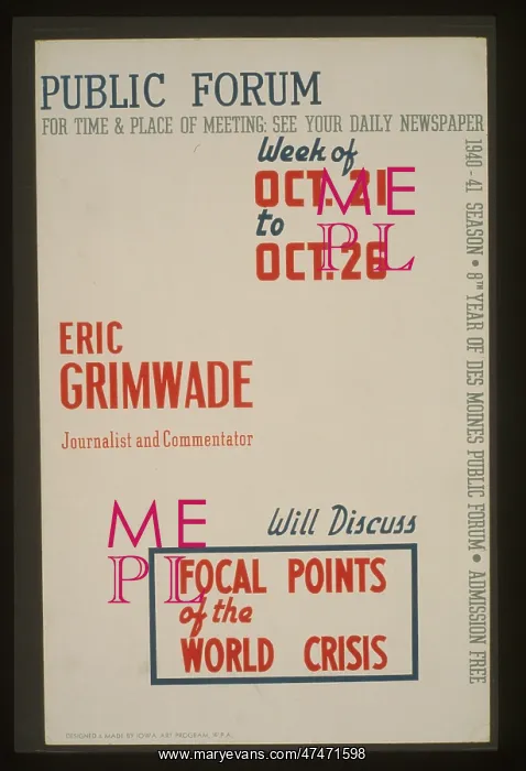 : Public forum - Eric Grimwade, journalist and commentator, wi : Public forum - Eric Grimwade, journalist and commentator, wi