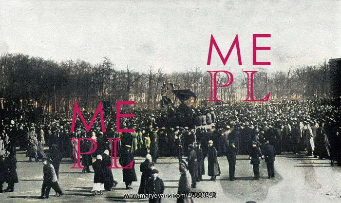 : Public gathering during the Revolution, Russia : Public gathering during the Revolution, Russia