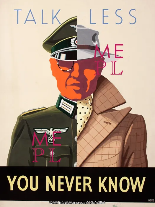 : Public Information Poster - Preventing Idle Talk : Public Information Poster - Preventing Idle Talk