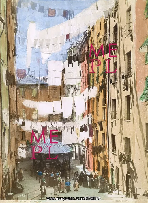 : Public laundry of St. Brigida, Genoa, Italy : Public laundry of St. Brigida, Genoa, Italy
