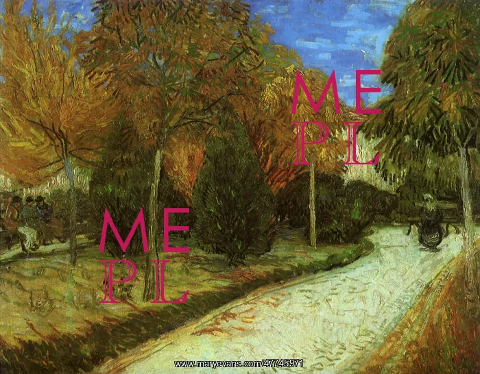 : The Public Park at Arles, by Van Gogh : The Public Park at Arles, by Van Gogh