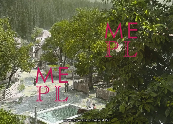 : Public square of a village : Public square of a village