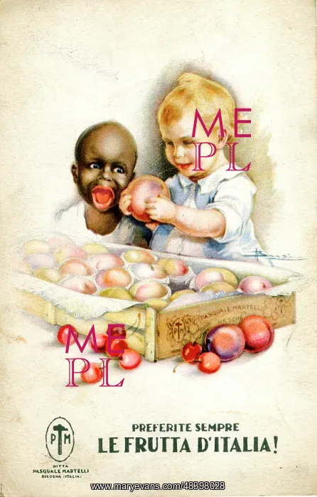  : Publicity card, Always prefer fruit from Italy