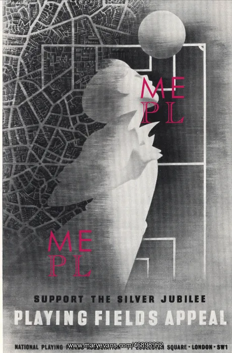 : Publicity poster for the Playing Fields Appeal - Graphis Mag : Publicity poster for the Playing Fields Appeal - Graphis Mag