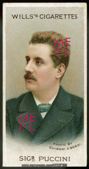 : PUCCINI. GIACOMO PUCCINI (1858 - 1924), Italian opera composer : PUCCINI. GIACOMO PUCCINI (1858 - 1924), Italian opera composer