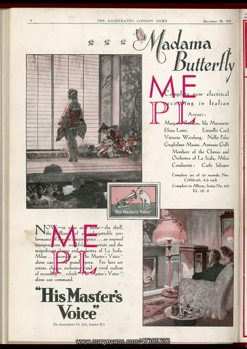 : PUCCINI / BUTTERFLY / RECORD : PUCCINI / BUTTERFLY / RECORD