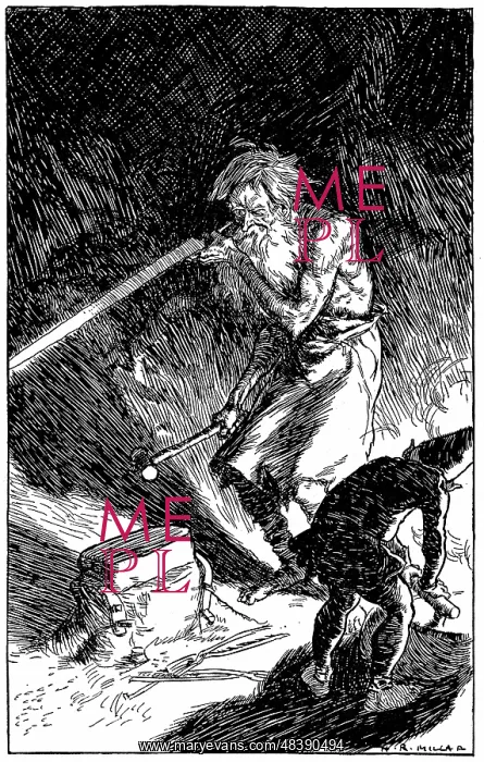 : Puck helping Wayland, Smith of the Gods, to forge : Puck helping Wayland, Smith of the Gods, to forge