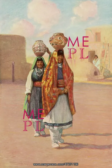 : PUEBLO WOMEN GET WATER : PUEBLO WOMEN GET WATER