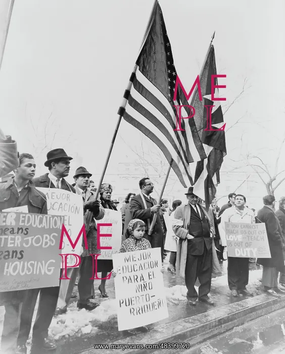 : Puerto Ricans demonstrate for civil rights : Puerto Ricans demonstrate for civil rights