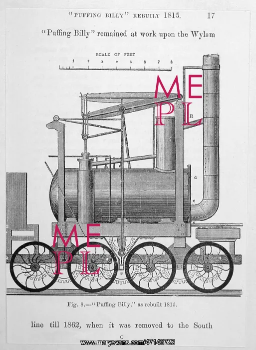 : Puffing Billy, Hedley's improved Wylam engine : Puffing Billy, Hedley's improved Wylam engine