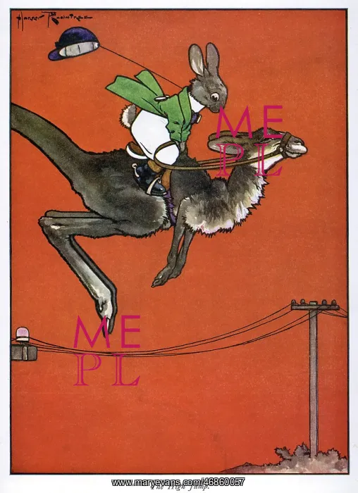 : Pug Peter -- rabbit riding a kangaroo : Pug Peter -- rabbit riding a kangaroo