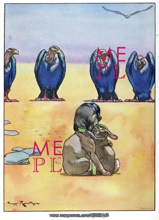 : Pug Peter -- vultures, dog and rabbit : Pug Peter -- vultures, dog and rabbit