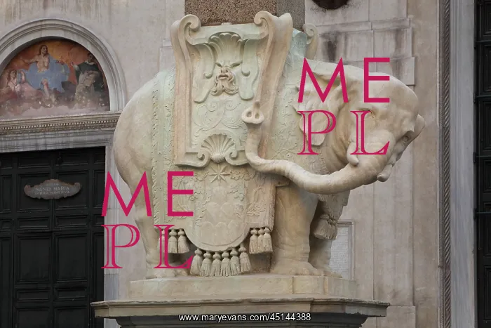 : Pulcino della Minerva, Piazza della Minerva, Rome, Italy : Pulcino della Minerva, Piazza della Minerva, Rome, Italy